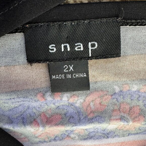 Y2K Babydoll Dress 2X Empire Waist Colorful Animal Print Deep V Neck Dolman - Picture 5 of 6